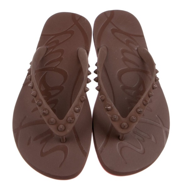 Christian Louboutin flip-flops